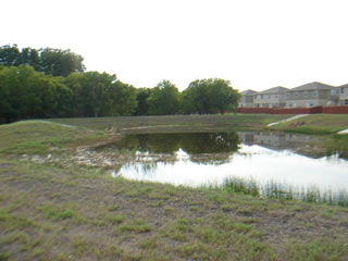 Closer view of wet pond on Harris Ridge.