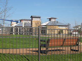HOA-owned park at the Brookfield subdivision swimming pool.