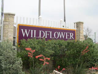 Wildflower subdivision entrance monument.